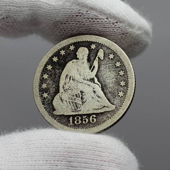 1856-O Liberty Seated Quarter G/VG Condition