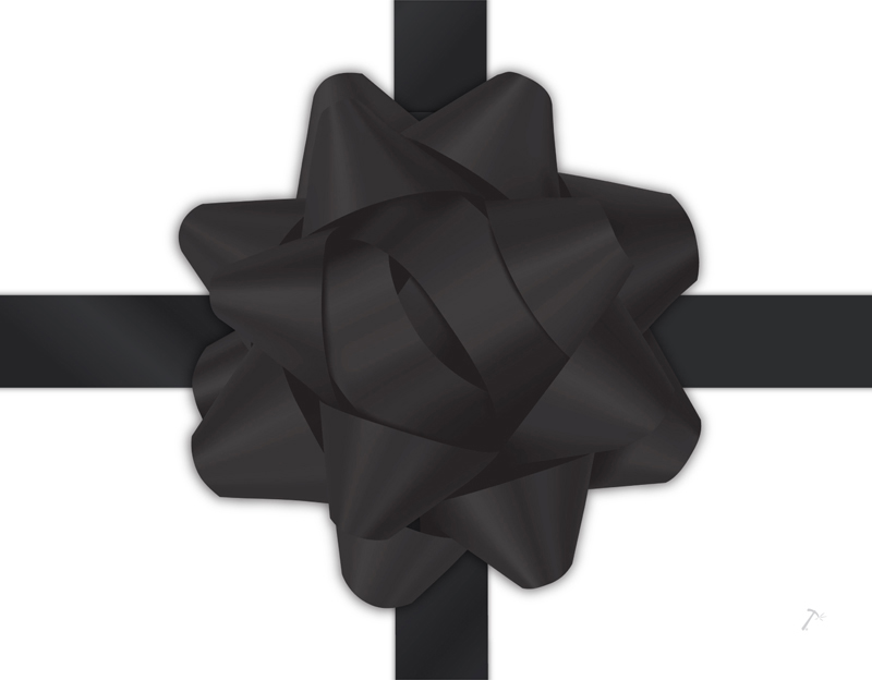 Black Ribbon Gift Box Sleeve for 2 Piece Sets Black Ribbon Gift Box Sleeve for 2 Piece Sets