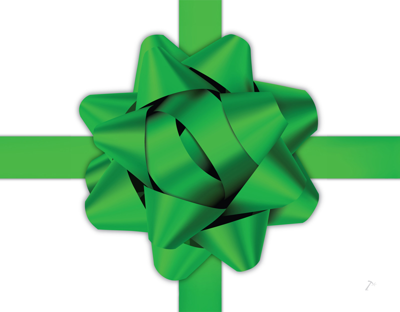 Green Ribbon Gift Box Sleeve for 2 Piece Sets Green Ribbon Gift Box Sleeve for 2 Piece Sets