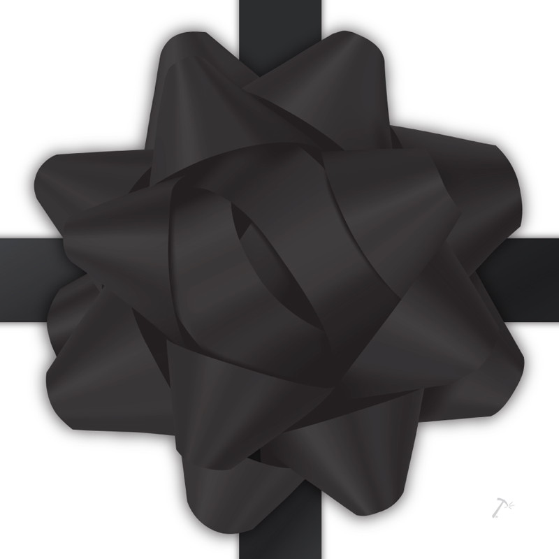 Black Ribbon Gift Box Sleeve Black Ribbon Gift Box Sleeve