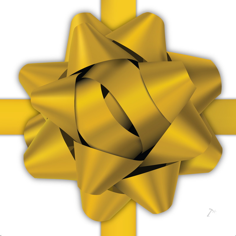 Gold Ribbon Gift Box Sleeve Gold Ribbon Gift Box Sleeve