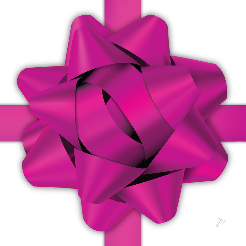 Hot Pink Ribbon Gift Box Sleeve Hot Pink Ribbon Gift Box Sleeve