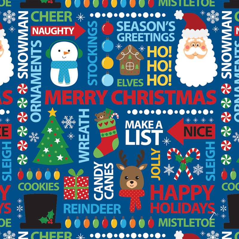 Merry Christmas Blue Wrapping Paper Gift Box Sleeve Merry Christmas Blue Wrapping Paper Gift Box Sleeve