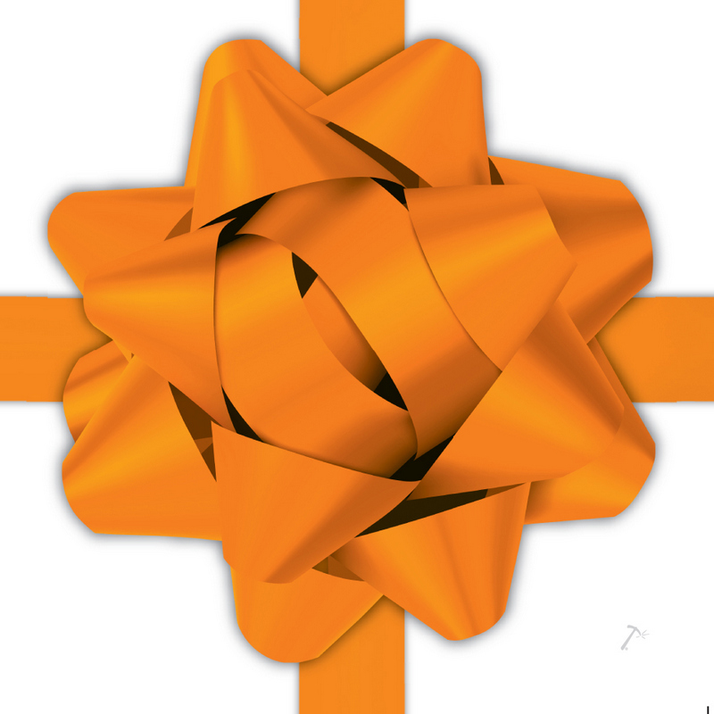 Orange Ribbon Gift Box Sleeve Orange Ribbon Gift Box Sleeve