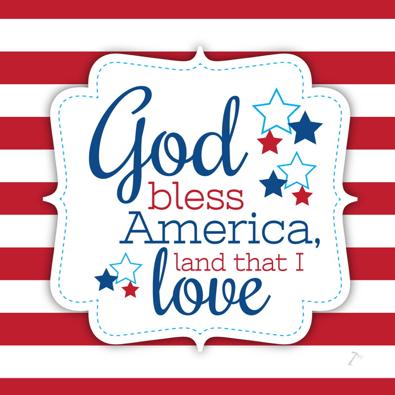 Patriotic God Bless America Gift Box Sleeve Patriotic God Bless America Gift Box Sleeve