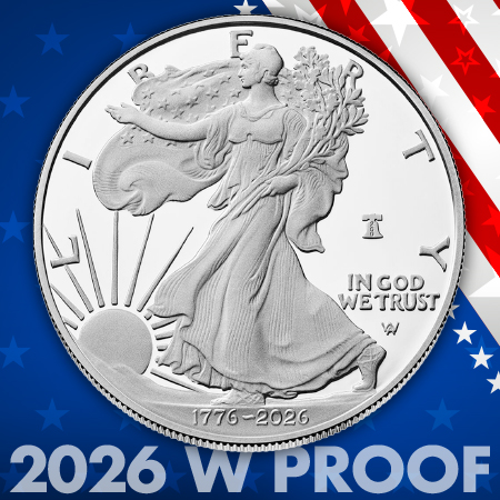1776-2026 W Proof Silver American Eagle Liberty Bell Privy Coins
