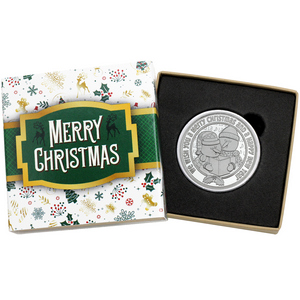 2025 Caroling Snowmen 1oz .999 Silver Medallion in Gift Box 2025 Caroling Snowmen 1oz .999 Silver Medallion in Gift Box