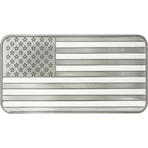 American Flag 10oz .999 Silver Bar American Flag 10oz .999 Silver Bar