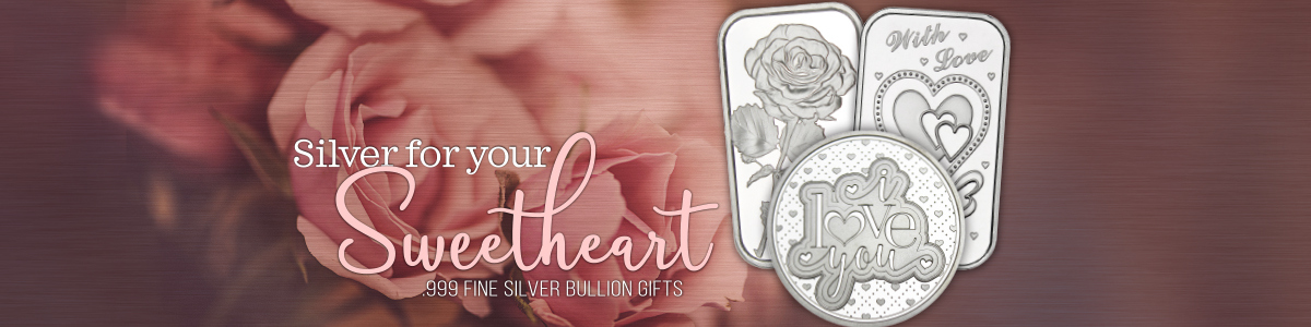 Love Themed .999 Fine Silver Bullion Love Themed .999 Fine Silver Bullion