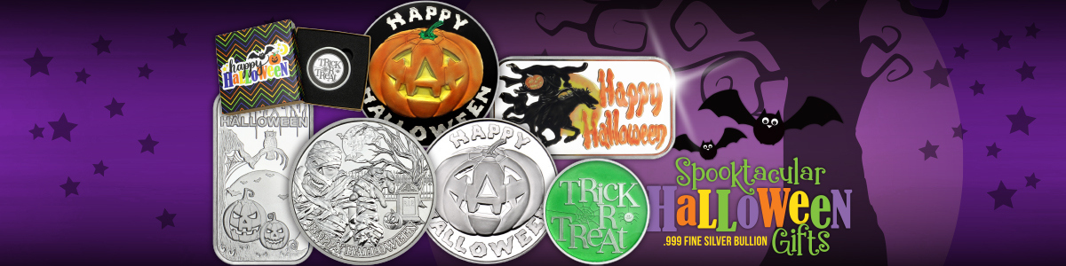 Halloween Silver Rounds and Bars Halloween Silver Rounds and Bars