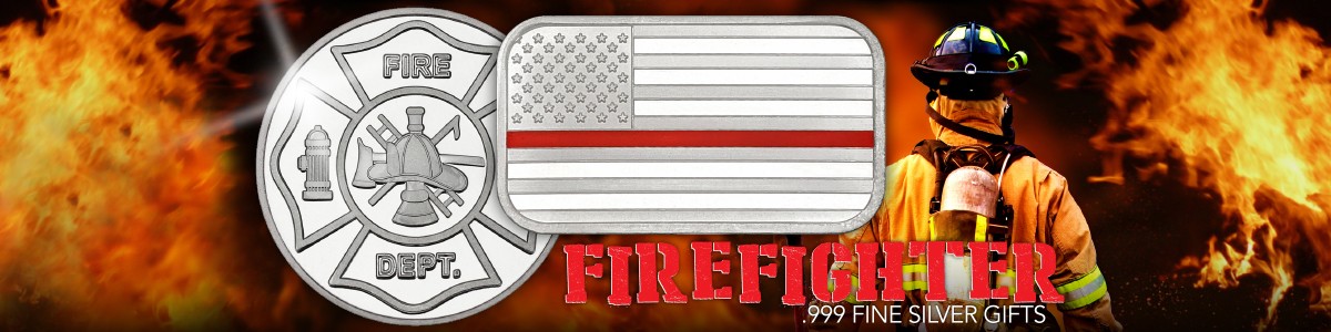 Firefighter-Firemen Keepsake Gifts Ideas of Silver Bullion Firefighter-Firemen Keepsake Gifts Ideas of Silver Bullion