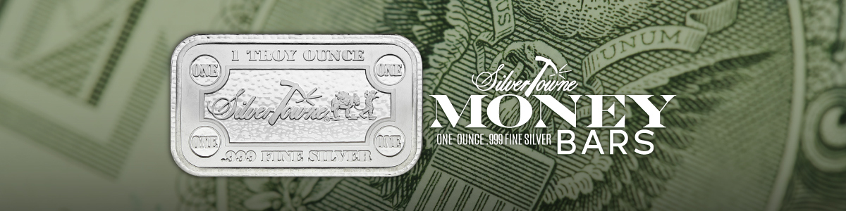 SilverTowne 1oz Money Bars Silver Bars | SilverTowne