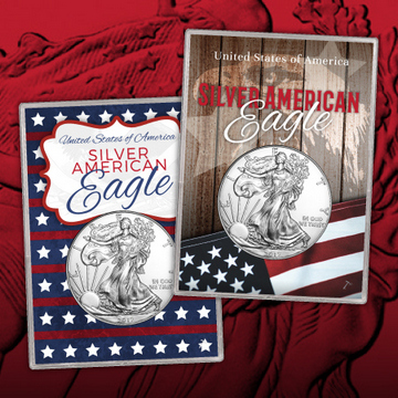 American Flag 1 Ounce Pure Silver Bullion Bar