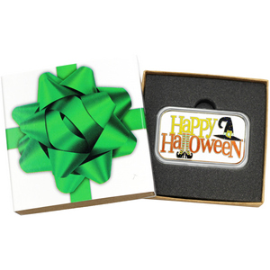 Happy Halloween Witch 1oz .999 Silver Bar Enameled Happy Halloween Witch 1oz .999 Silver Bar Enameled