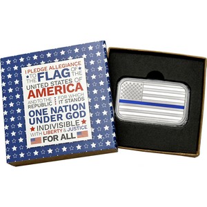 Enameled American Flag 1oz Silver Bar | SilverTowne