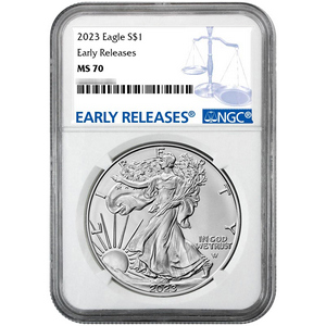 2023 Silver American Eagle MS70 ER NGC Blue Label 2023 Silver American Eagle MS70 ER NGC Blue Label