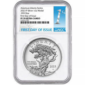 2023 P Silver American Liberty Series 1oz Medal PF70 UC FDI NGC 1st Label 2023 P Silver American Liberty Series 1oz Medal PF70 UC FDI NGC 1st Label