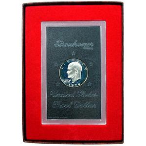 1974 S Eisenhower Silver-Clad Dollar PF in OGP 1974 S Eisenhower Silver-Clad Dollar PF in OGP
