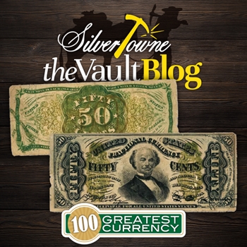 100 Greatest American Currency Notes Series: F.E. Spinner Portrait and Signature 50c Fractional Currency, Third Issue 100 Greatest American Currency Notes Series: F.E. Spinner Portrait and Signature 50c Fractional Currency, Third Issue