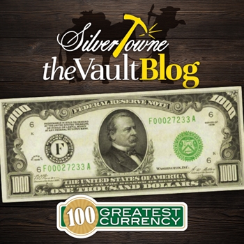 100 Greatest American Currency Notes Series: Series of 1928, Small Size $1,000 Federal Reserve Note 100 Greatest American Currency Notes Series: Series of 1928, Small Size $1,000 Federal Reserve Note
