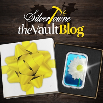 Silver of the Month: White Daisy 1oz .999 Silver Bar Enameled Silver of the Month: White Daisy 1oz .999 Silver Bar Enameled