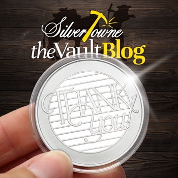 Silver of the Month: Thank You 1oz .999 Silver Medallion Silver of the Month: Thank You 1oz .999 Silver Medallion