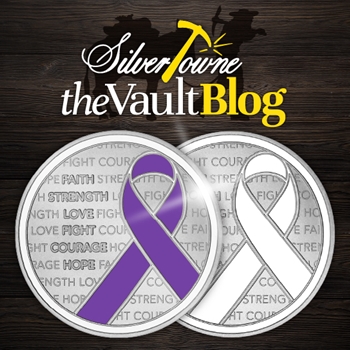 Awareness Ribbon Silver Bullion Available Awareness Ribbon Silver Bullion Available