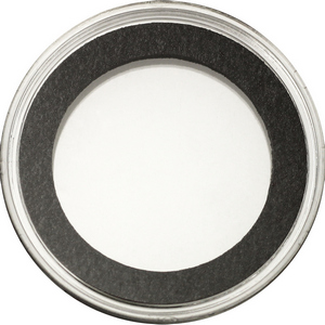 Protective Plastic Capsule with Black Ring for Half Dollars and Half Ounce Silver Rounds Protective Plastic Capsule with Black Ring for Half Dollars and Half Ounce Silver Rounds