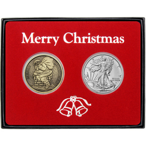 Bronze Santa Ornament - Coins of America