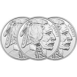 Buffalo Replica 1oz .999 Silver Medallion 3pc Buffalo Replica 1oz .999 Silver Medallion 3pc