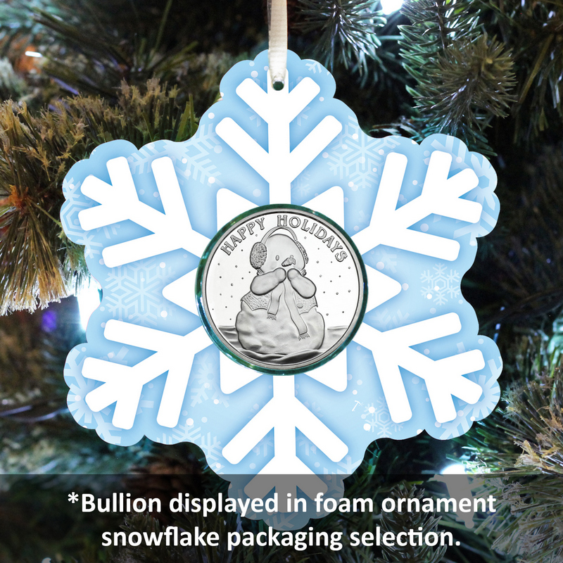 Holiday Greetings Sweet Snowman 1oz Silver Round | SilverTowne