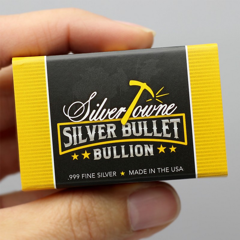 45 Caliber Pure Silver Bullet Bullion (1 oz)