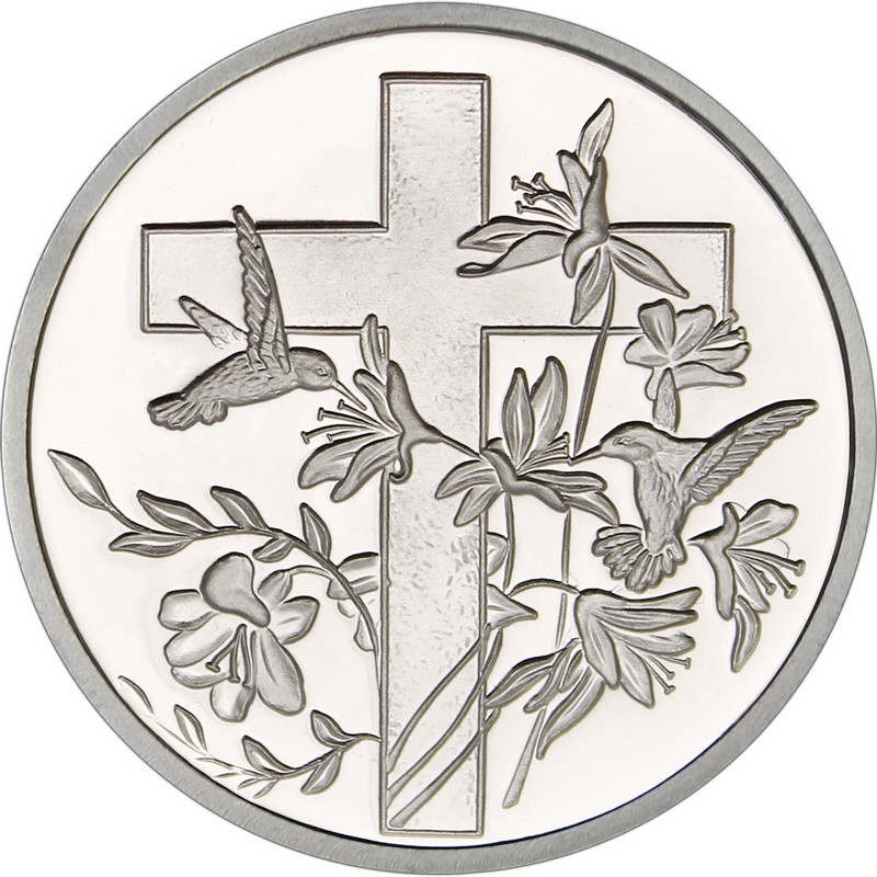 Religious Cross 1oz Silver Round | SilverTowne