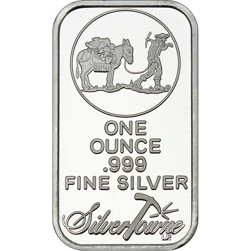 1 oz .999 Silver Bars SilverTowne Trademark Logo Design