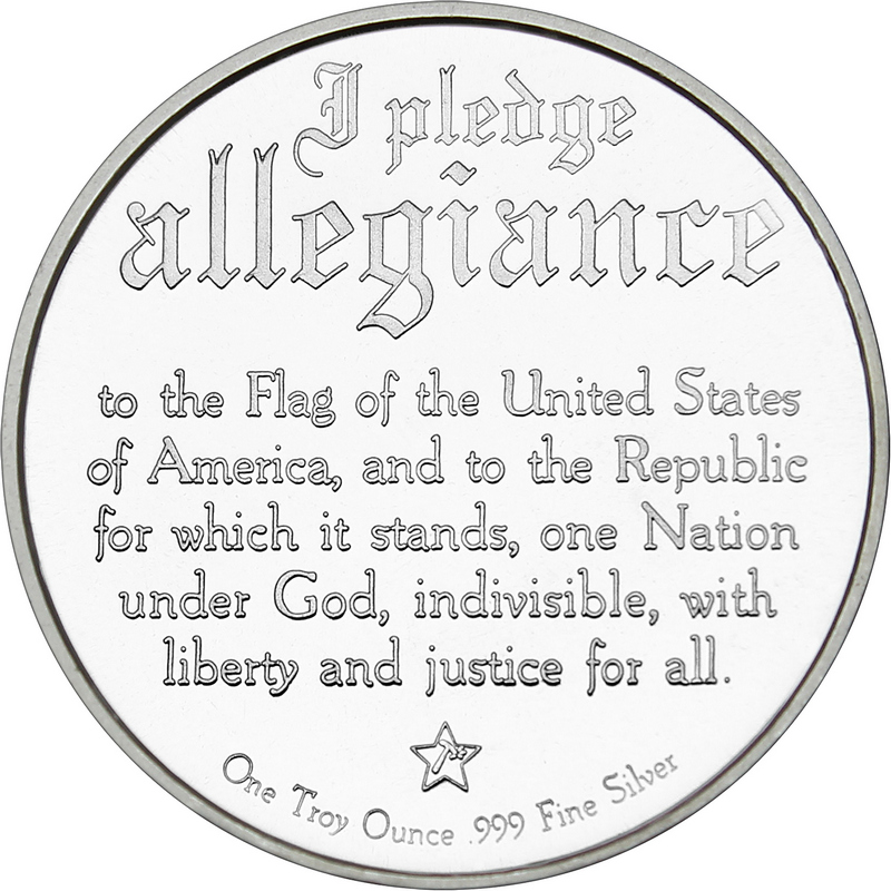 Download American Pledge Of Allegiance Design Pure Silver Silvertowne
