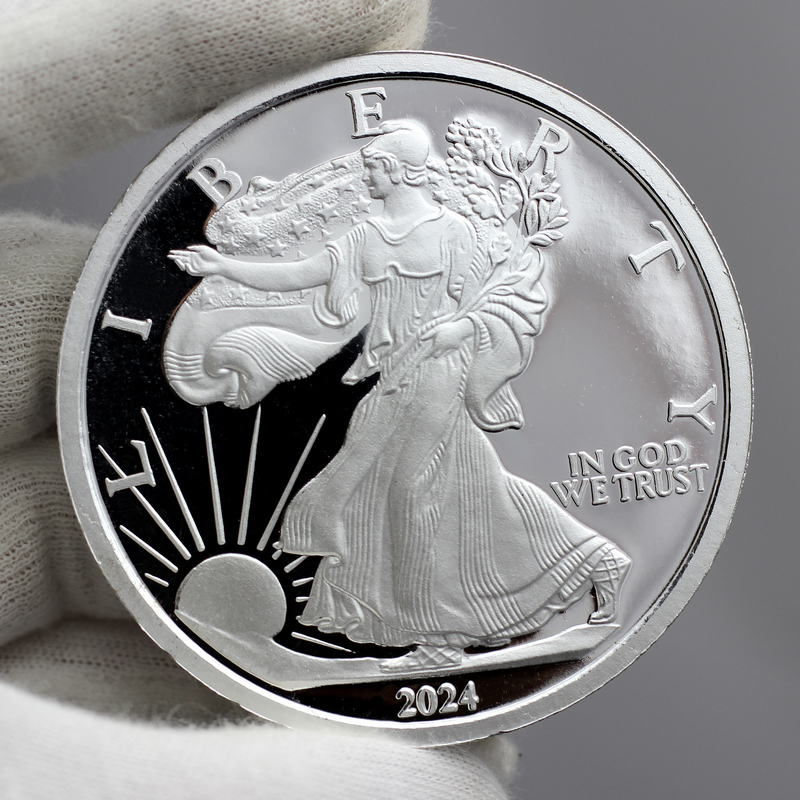 1 OZ. Silver Round Styled After The Silver Eagle -- .999 PURE SILVER - For  Sale, Buy Now Online - Item #671836