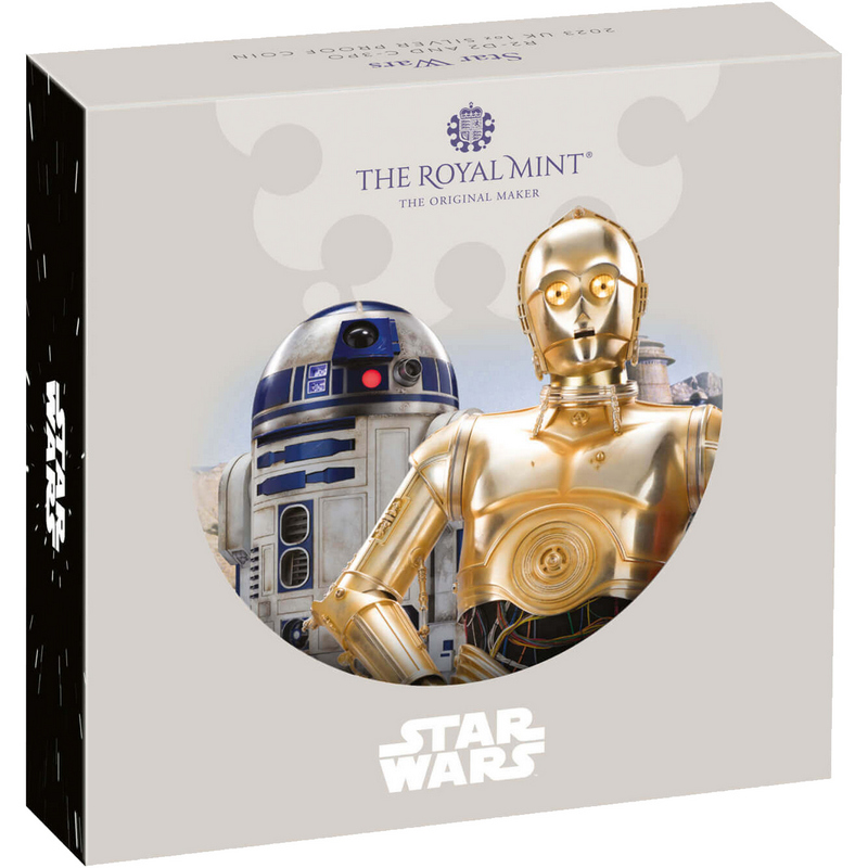 2023 Silver Star Wars R2-D2 & C-3PO 1oz Proof Coin | SilverTowne