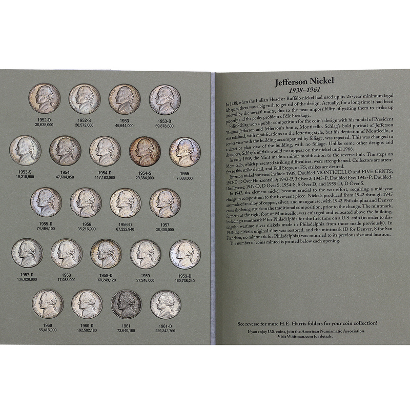 1938 - 1964 Jefferson Nickel Set BU | SilverTowne