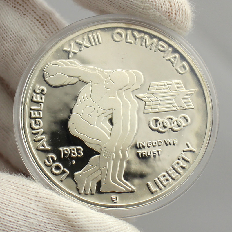 1) 1983 (2) 1984 S Olympic Games (3x) $1 Silver Dollar Proof dollar Coin  only