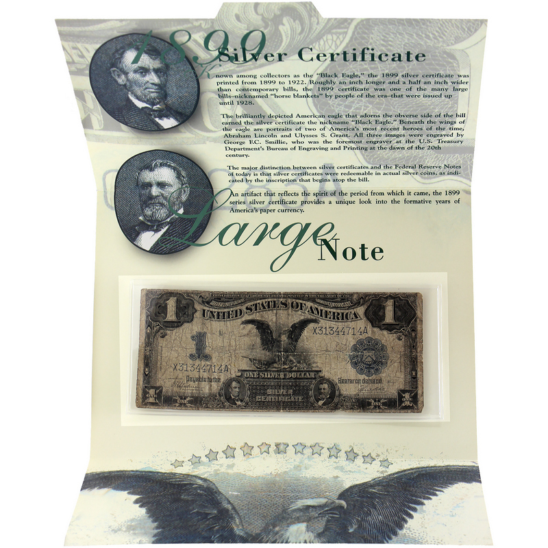 1899 $1 Sivler Certificate deals