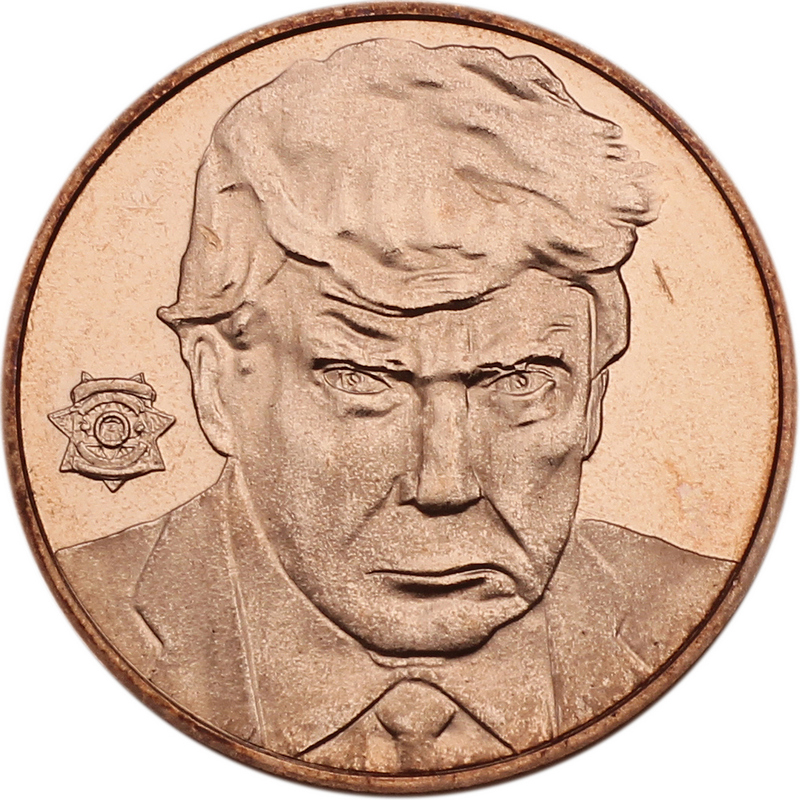 Donald Trump Mugshot 1oz Copper Round SilverTowne