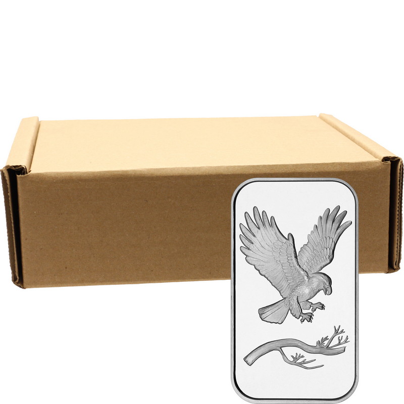 1 oz .999 Fine Silver Bar Eagle ST Trademark Design | SilverTowne