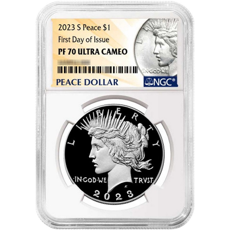 2023 S Morgan and Peace Silver Dollar Set PF70 FDI NGC Morgan