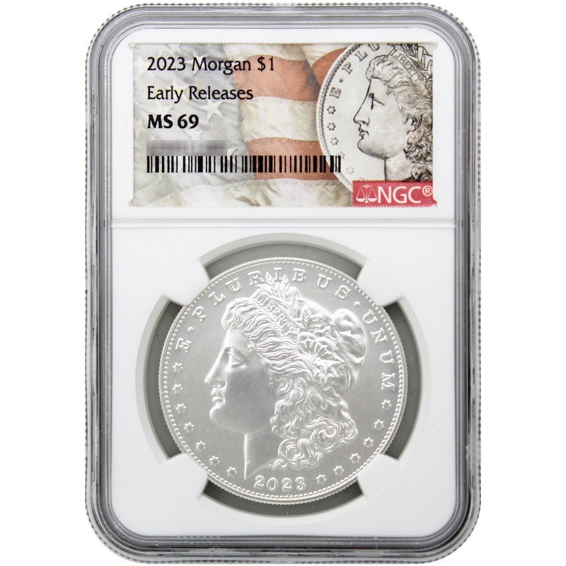 2023 Morgan and Peace Silver Dollar Set MS69 Early Releases NGC