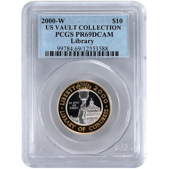 2000 W Bimetallic Library of Congress Bicentennial PR69 DCAM PCGS US Vault Collection