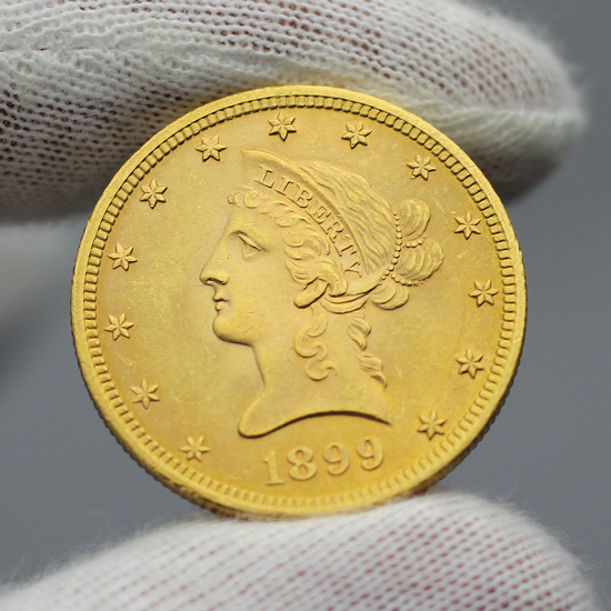 1899 $10 Gold Liberty Brilliant Uncirculated Condition