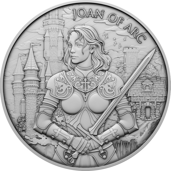 Joan of Arc Legendary Warriors Series 1oz .999 Silver Medallion