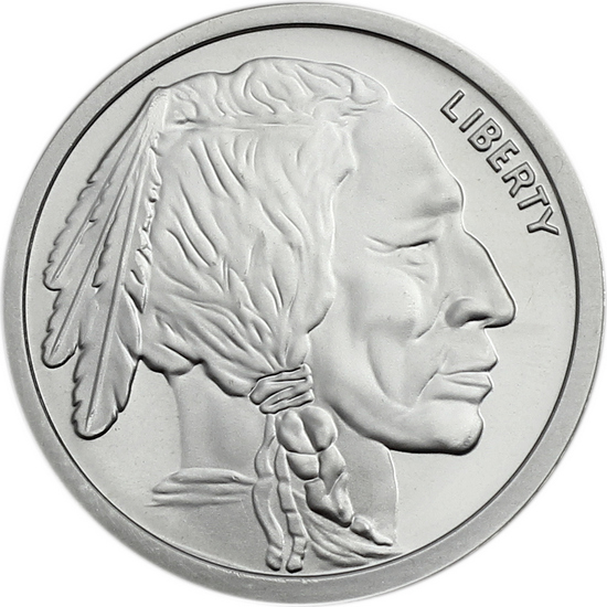 Buffalo Nickel Replica 2oz .9999 Silver Medallion