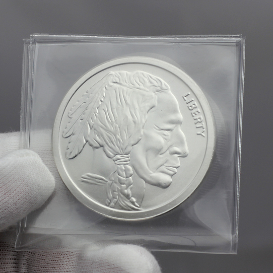 Buffalo Nickel Replica 2oz .9999 Silver Medallion