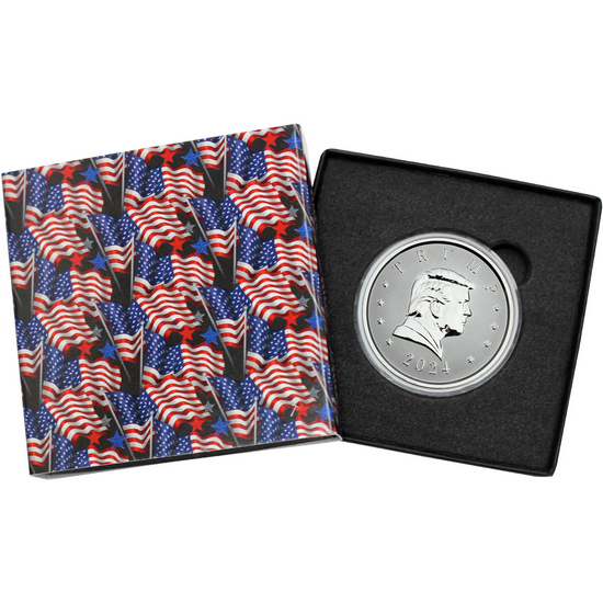 2024 Silver Donald Trump Bust 1oz Reverse Proof Finish Round